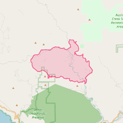 Map of Cazadero