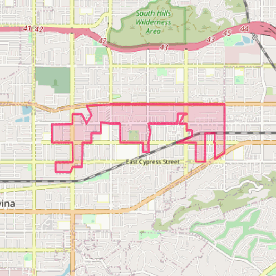 Map of Charter Oak