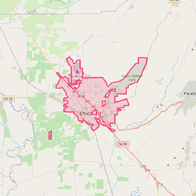 Map of Chico