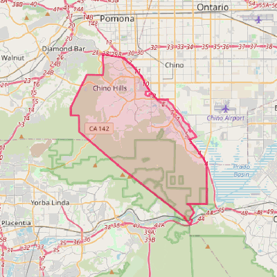 Map of Chino Hills