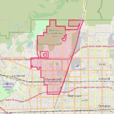 Map of Claremont