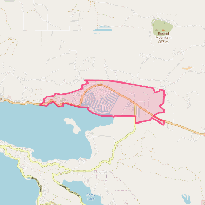 Map of Clearlake Oaks