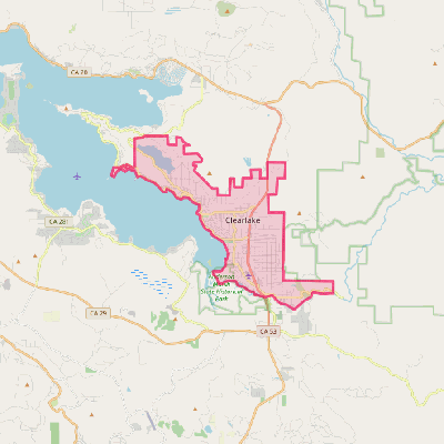 Map of Clearlake