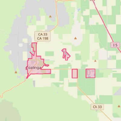 Map of Coalinga