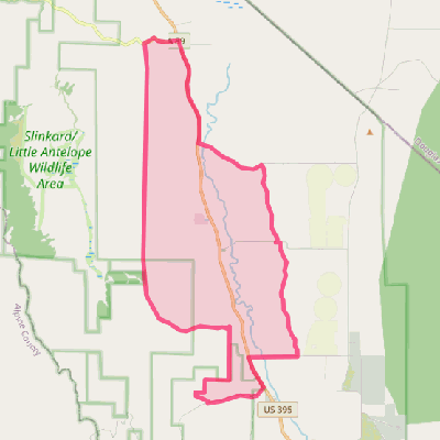 Map of Coleville