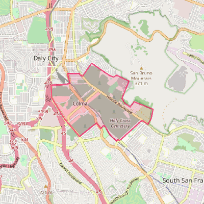 Map of Colma