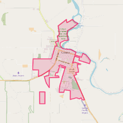 Map of Colusa