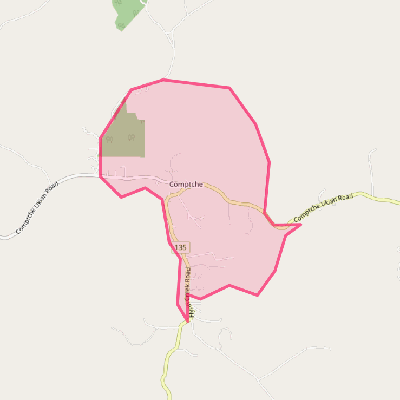 Map of Comptche