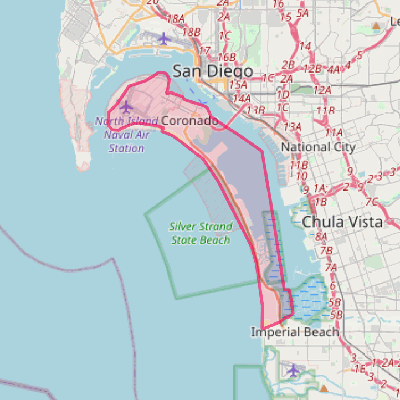 Map of Coronado