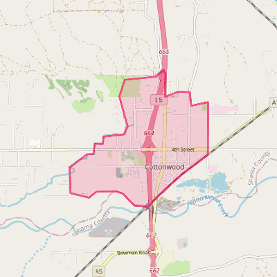 Map of Cottonwood