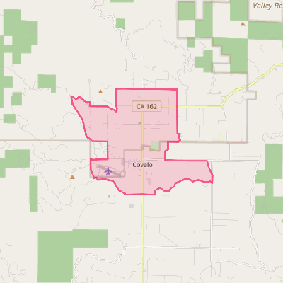 Map of Covelo