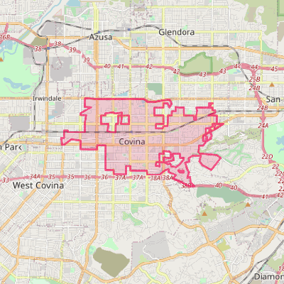 Map of Covina