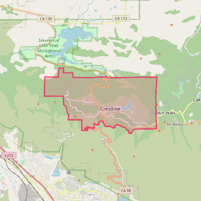 Map of Crestline