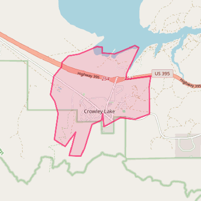 Map of Crowley Lake