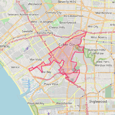 Map of Culver City