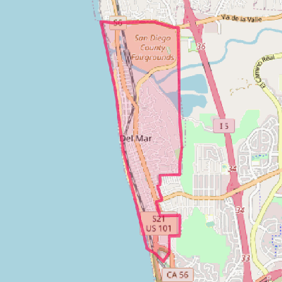 Map of Del Mar