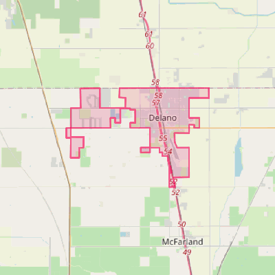 Map of Delano