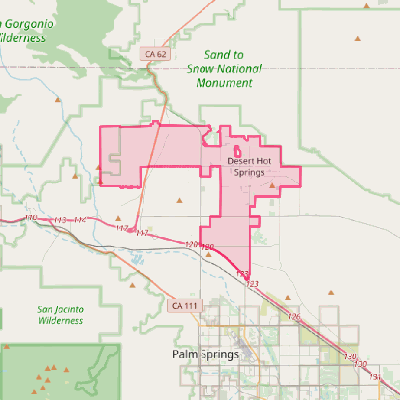 Map of Desert Hot Springs