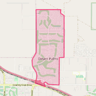 Map of Desert Palms