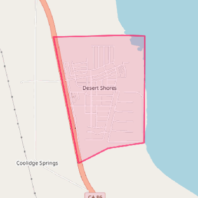 Map of Desert Shores