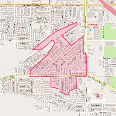 Map of Desert View Highlands