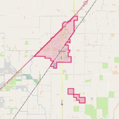 Map of Dixon