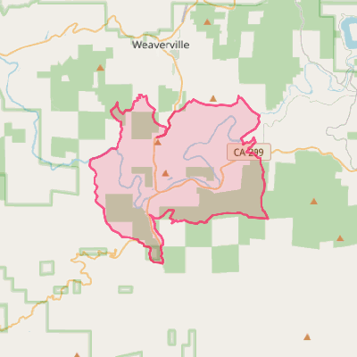 Map of Douglas City