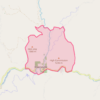 Map of Downieville