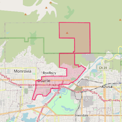 Map of Duarte