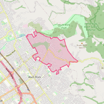 Map of East Foothills