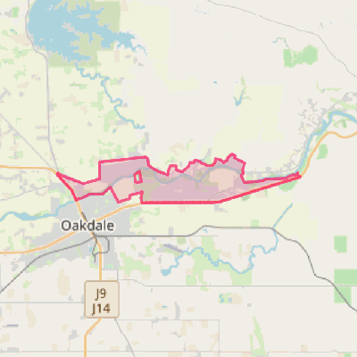 Map of East Oakdale