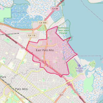 Map of East Palo Alto