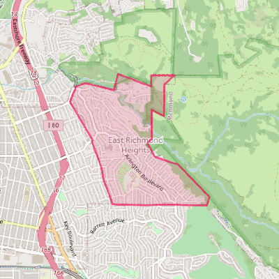 Map of East Richmond Heights