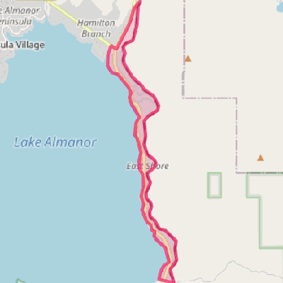 Map of East Shore