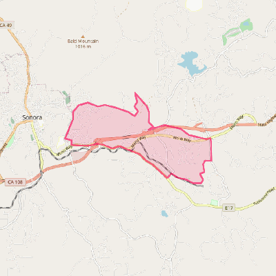 Map of East Sonora