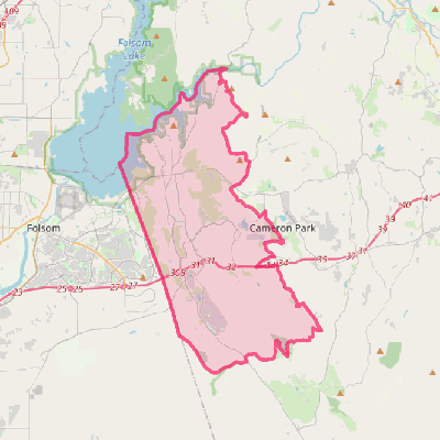 Map of El Dorado Hills