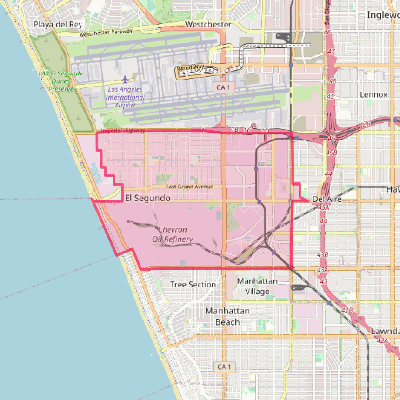 Map of El Segundo