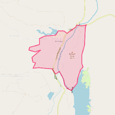 Map of Elk Creek