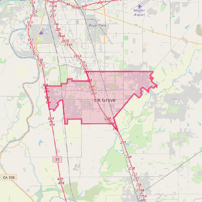 Map of Elk Grove