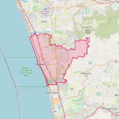 Map of Encinitas