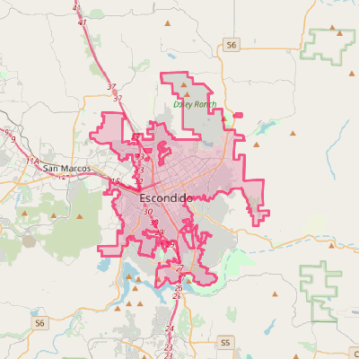 Map of Escondido