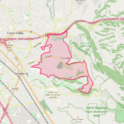 Map of Fairview