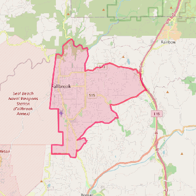 Map of Fallbrook