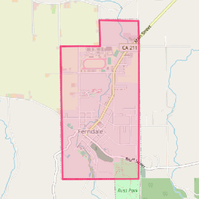 Map of Ferndale