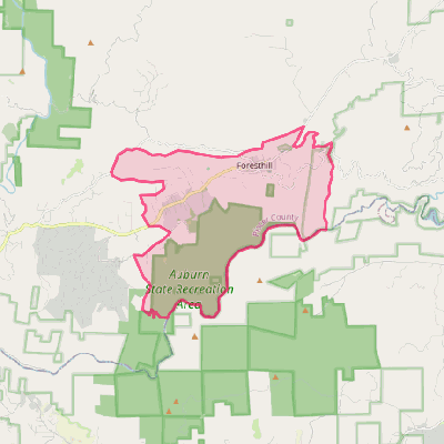 Map of Foresthill