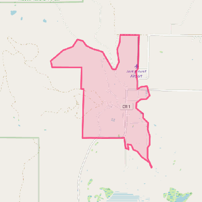 Map of Fort Bidwell