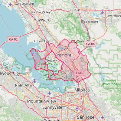 Map of Fremont