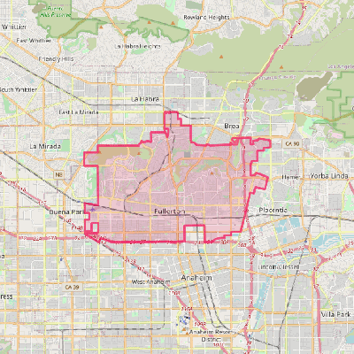 Map of Fullerton