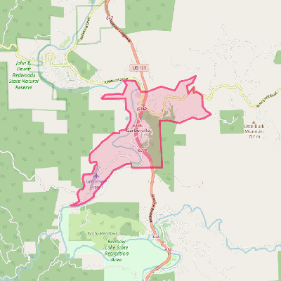 Map of Garberville