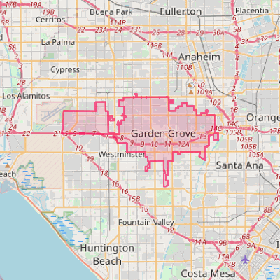 Map of Garden Grove